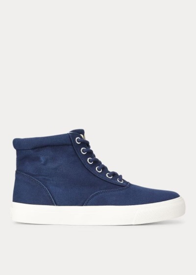 Zapatillas Polo Ralph Lauren Mujer Azul Marino - Bryn High-Top - DAXZM0926